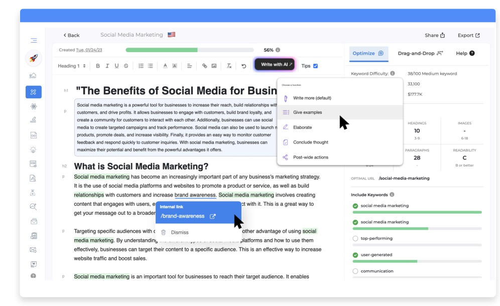 GrowthBar SEO tools