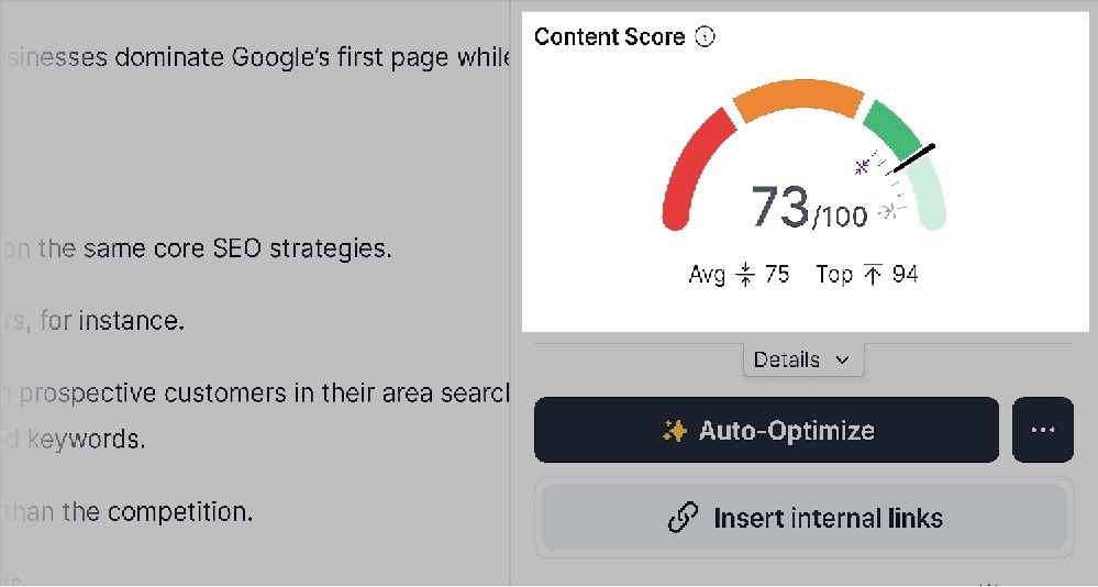 Surfer SEO tools