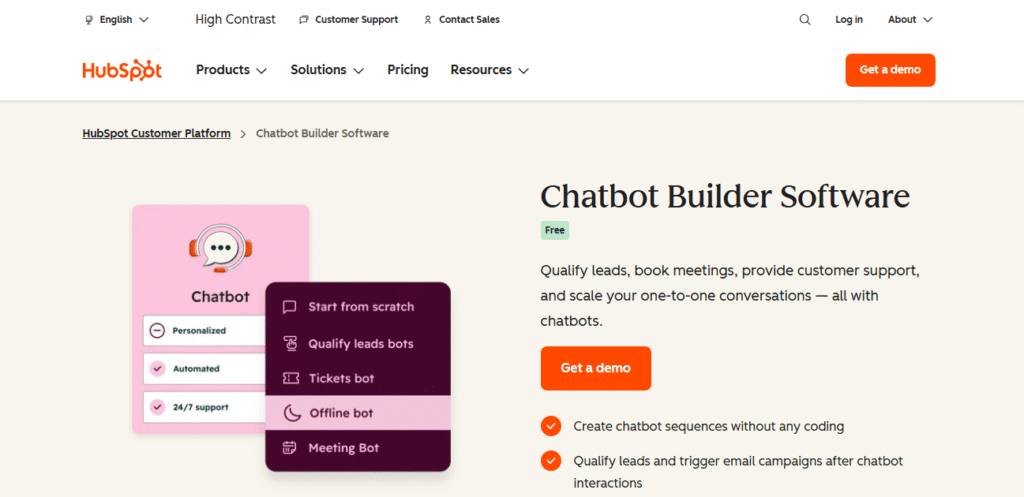 HubSpot Chatbot