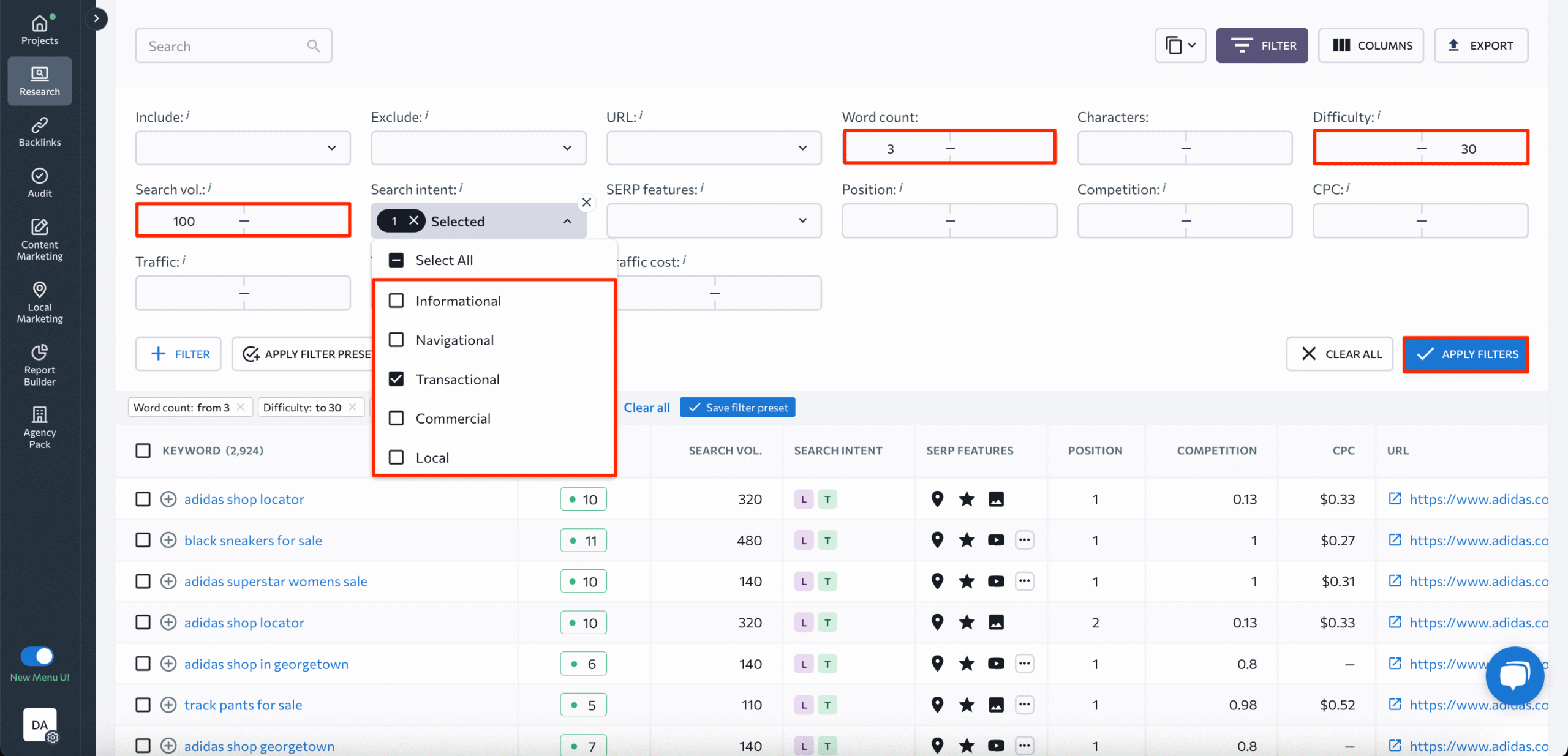 Low Competition Keywords