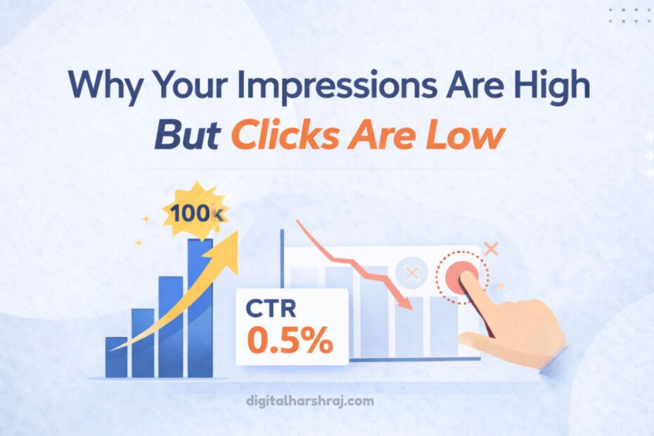 high impressions low clicks